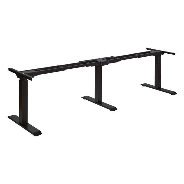 OSP Home Furnishings 3-way Adjustable Table Base with Three Height Positions for Dining or Work Surfaces Black OYF333-BK