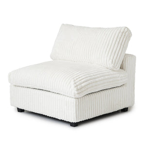 English Elm Pixel Modern Modular Sofa - Versatile Beige Corduroy L-Shaped Sectional For Cozy Living Spaces B341S00034-GIGA