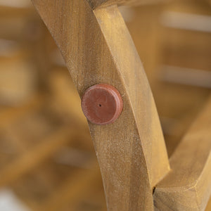 English Elm Christopher Knight Home® - Outdoor Round Top Acacia Wood Dining Table with Slat Drainage, Solid Teak Finish, Stable Circular Base N773P191382T