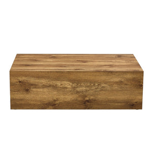 English Elm 39.3*23.6*12 Walnut Grain Mdf Low Profile Coffee Table for Modern Living Rooms Wood W1151P433605
