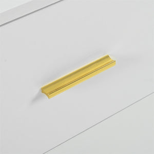 English Elm Modern Classic 3-Column 9-Drawer Dresser in White — Spacious, Waterproof, Sturdy Bedroom Chest W1785P324461