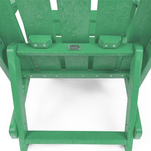English Elm Shoreline Recycled Hdpe Folding Adirondack Chair Fully Assembled Modern Patio Seating Green B2745P409682