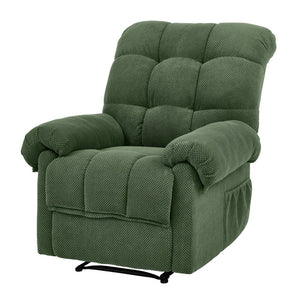 English Elm Camel Overstuffed Manual Recliner with High Density Padding for Modern Living Rooms Army Green W5568P449824