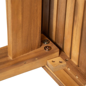 English Elm Christopher Knight Home® - 69" Acacia Wood Outdoor Dining Table with Slatted Top for Easy Drainage, Durable 300 lb Capacity, Stylish Patio Entertaining Natural N779P234500N