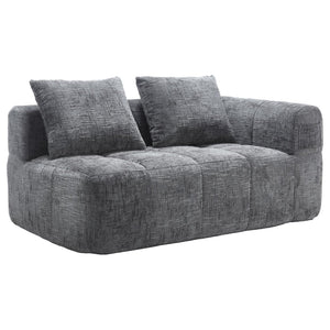 English Elm United Chenille Loveseat Sofa - Cozy Minimalist Modular Sleeper For Small Spaces & Modern Living W1568P255144-GIGA