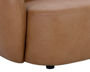 Sunpan Lorne Sofa - Luxurious Aline Butternut Leather, Minimalist Design, Unmatched Comfort for Modern Living