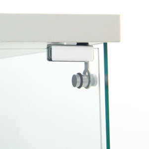 English Elm Tempered Glass Display Cabinet With Bluetooth Led Light, Locking Door, Mirrored Back – Stylish Storage! W3155S00016-GIGA