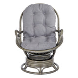 OSP Home Furnishings Tahiti Rattan Swivel Rocker Grey