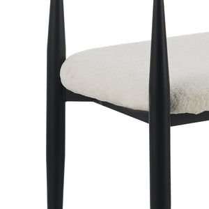 English Elm Metal Boucle Settee Loveseat with Sculptural Toothpick Legs for Modern Living Spaces Beige,Gold+Black N771P247148B