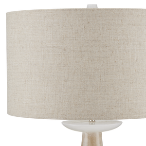Pharos Alabaster Table Lamp - Exquisite Natural Stone Design by Tom Caldwell, Contemporary Charm