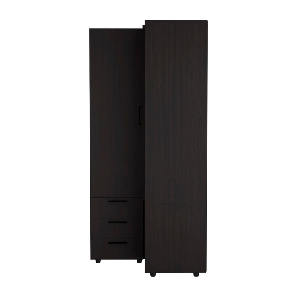 English Elm Toulouse Corner Armoire - Stylish Double-Door Wardrobe With Shelves For Space-Saving Storage Solutions B200S00439-GIGA