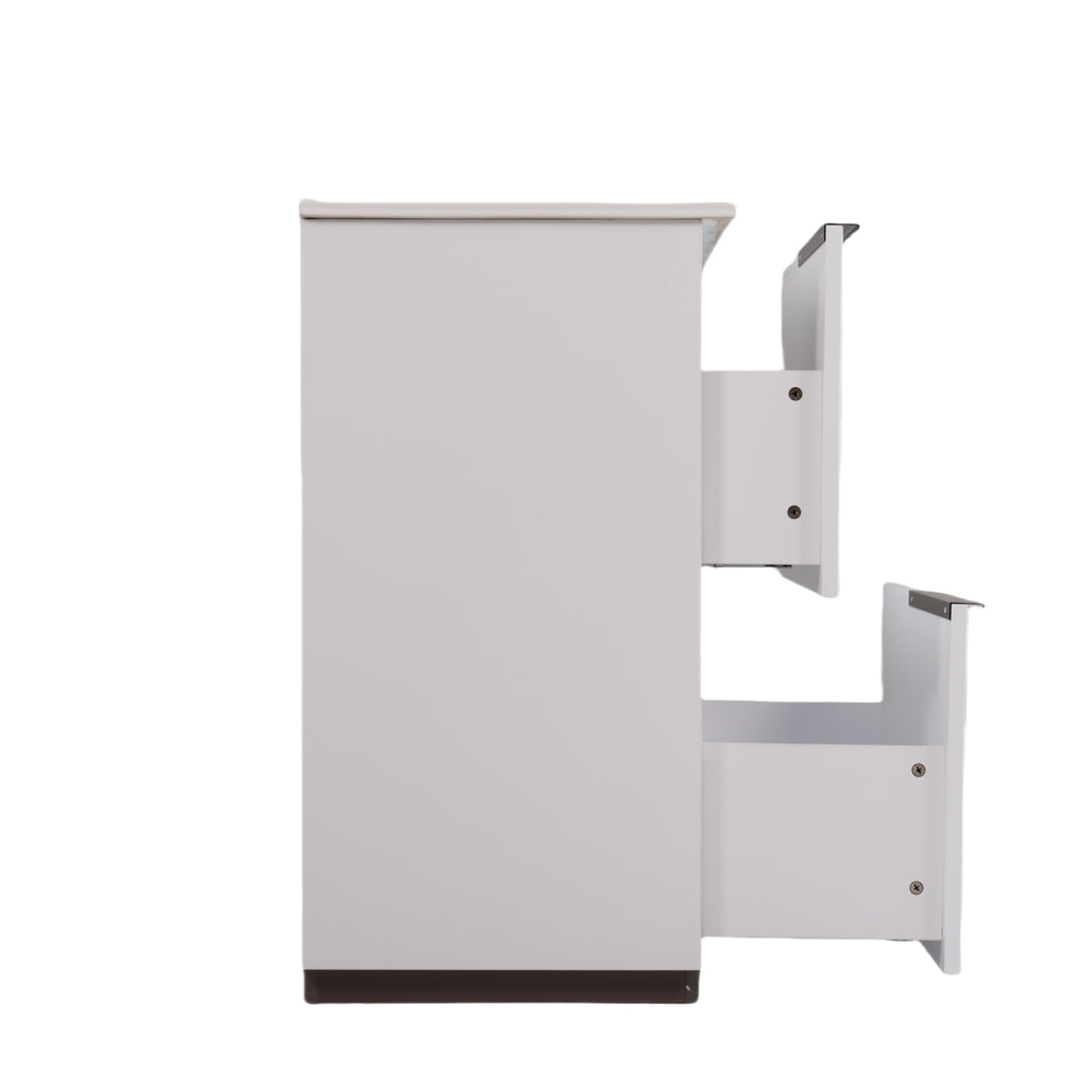 English Elm Christopher Knight Home® - 30" Elegant Bathroom Vanity With Fluted Design, Ceramic Sink, Full-Extension Drawers & Soft-Close Slides N817P295760W