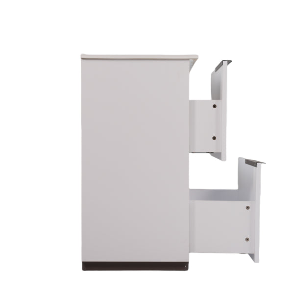English Elm Christopher Knight Home® - 30" Elegant Bathroom Vanity With Fluted Design, Ceramic Sink, Full-Extension Drawers & Soft-Close Slides N817P295760W