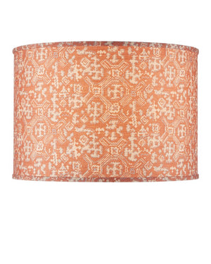 Currey & Company Nomad Beige Drum Lamp Shade - Elegant Desert-inspired Design By Lacefield For Timeless Home Décor Orange Cotton 0900-6014-currey-company