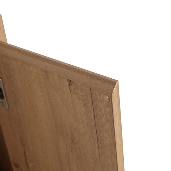English Elm 12" Wall-Mounted Bathroom Side Cabinet with Soft-Close Hinges, Hidden Handle, Water-Resistant Finish W999P196498