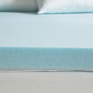 JLA Home Sleep Philosophy - 2" Memory Foam Mattress Topper — 2.5 lb Contour Foam, Antimicrobial Cover w/ Scotchgard, Non-Skid, Breathable Comfort BASI16-0555