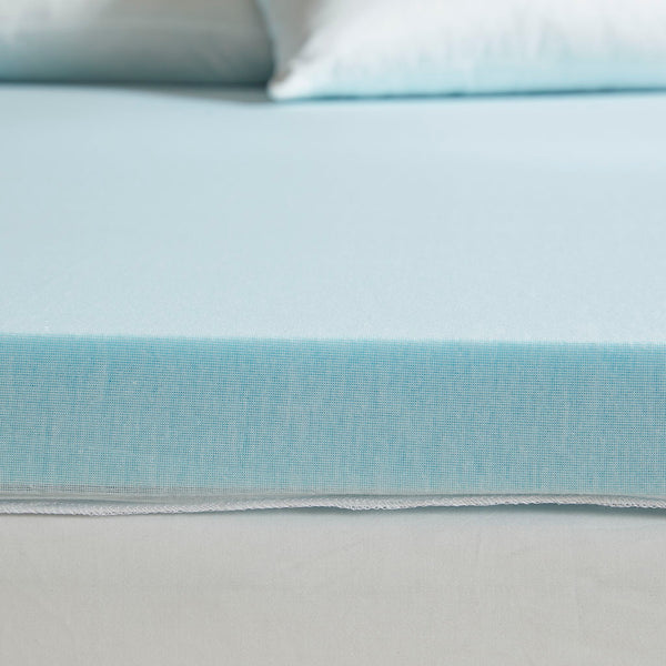 JLA Home Sleep Philosophy - 2" Memory Foam Mattress Topper — 2.5 lb Contour Foam, Antimicrobial Cover w/ Scotchgard, Non-Skid, Breathable Comfort BASI16-0555