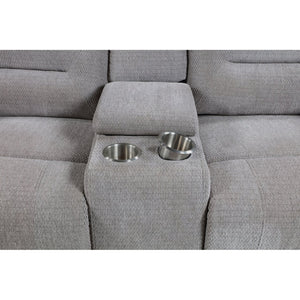 English Elm Sebring Channel Tufted Chenille Reclining Loveseat with Console for Media Rooms B062P441330