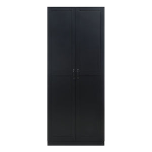 Manhattan Comfort Hopkins Modern Wardrobe Black 2GLF-BK
