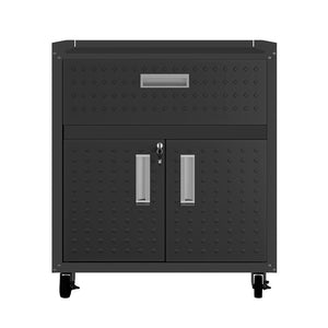 Manhattan Comfort Fortress Modern Garage Cabinet Charcoal Grey 2GMCC-CH