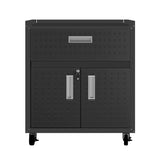 Manhattan Comfort Fortress Modern Garage Cabinet Charcoal Grey 2GMCC-CH