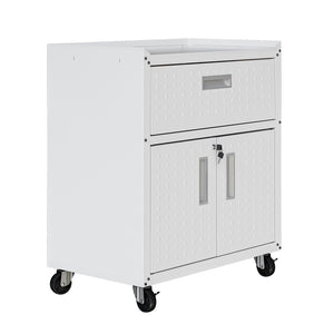 Manhattan Comfort Fortress Modern Garage Cabinet White 2GMCC-WH