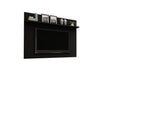 Manhattan Comfort Tribeca Mid-Century Modern TV Panel Black 2PMC70