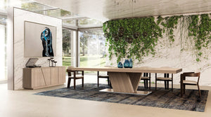 VIG Furniture Victoria Italian Modern Walnut Caracalla Buffet With 4 Doors, Adjustable Shelves, Matte Veneer, Made In Italy (78.7"W) VGAC-VICTORIA-BUF