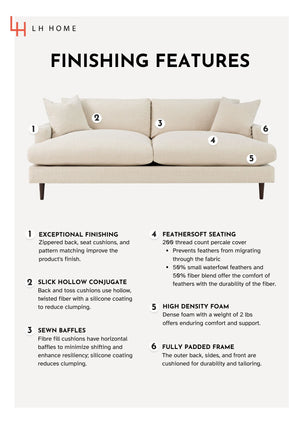 Lh Imports Martha Queen Sofa Bed - Beach Alabaster With 5.5" Memory Foam And Durable Steel Frame For Comfort Beige Hemlock,Alder,Plywood,Feather,Polyester,Foam,Polyester Fiber Plu074-bl