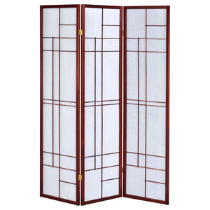 English Elm Colby Rubberwood Frame 3 Panel Folding Screen Room Divider in Traditional Two Tone B062P328676