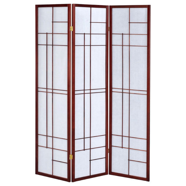 English Elm Colby Rubberwood Frame 3 Panel Folding Screen Room Divider in Traditional Two Tone B062P328676
