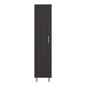 English Elm Natural Finish Slim Tall Cabinet with Fixed Shelves for Laundry and Utility Rooms Wenge B062P476867