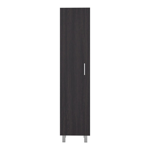 English Elm Natural Finish Slim Tall Cabinet with Fixed Shelves for Laundry and Utility Rooms Wenge B062P476867