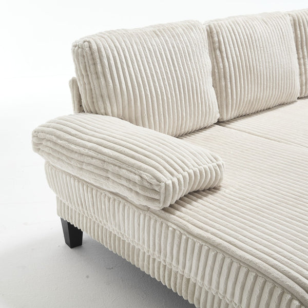 English Elm U-Shaped 4-Seat Sofa With Double Chaise - Luxurious Velvet Comfort For Modern Living Spaces W2705S00014-GIGA