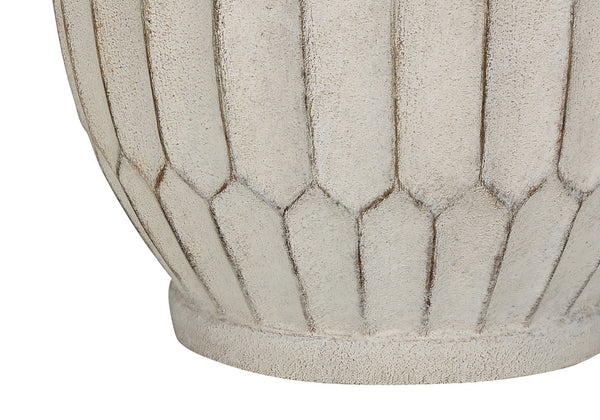 English Elm Lighting, 24" Cream Resin Table Lamp With Ivory Shade - Elegant Transitional Design For Any Room B2710P220136