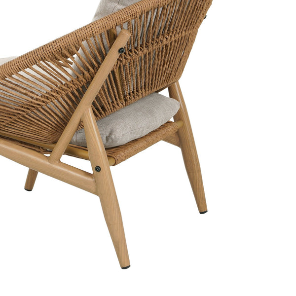 English Elm Christopher Knight Home® - Cyril Outdoor Papasan Lounge Chair - Light Brown Wicker & Beige Cushion For Stylish Relaxation N775P290578B