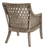 OSP Home Furnishings Plantation Lounge Chair Grey