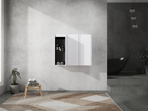 English Elm 12" Bathroom Side Cabinet - Space-Saving Design With Reversible Soft-Close Doors For Modern Storage W999S00279
