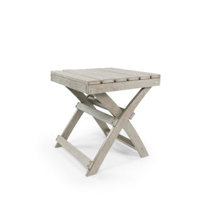 English Elm Seaview Recycled Hdpe Outdoor Folding Side Table Uv Resistant Patio Deck Use Sand B2745P409727