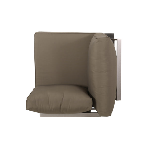 English Elm Christopher Knight Home® - Sterling Modern Corner & Coffee Table – Durable Aluminum, Khaki Finish, Versatile For Small Spaces 68939.00GRY