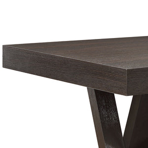 English Elm Lexington Cappuccino Square Counter Height Dining Table with Espresso Accents, Seats 2–4, Durable Wood Frame B062P328660