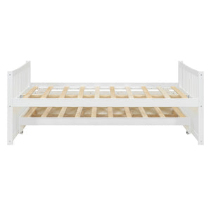 English Elm Full Size Daybed with Trundle Twin Pullout and Three Storage Drawers for Guest Rooms LP100341AAK