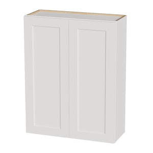English Elm 33 Inch Solid Wood Shaker Wall Cabinet Soft Close Doors Adjustable Shelves Kitchen Bath T2950P490384