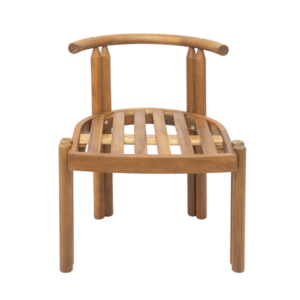 English Elm Christopher Knight Home® - Cove Acacia Wood Armless Dining Chairs Set Of 2 – Stylish Teak Finish & Comfortable Beige Cushions N775P329651T