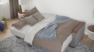 English Elm Primenest Zenaero Convertible Chaise Lounge With Storage - Stylish Upholstered Sleeper For Comfort B030P303547-GIGA