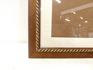 English Elm 24x32 Solid Wood Picture Frame with Replaceable Canvas, Organic Acrylic Glass, Elegant Wall Art Decor Brown T3976P383249