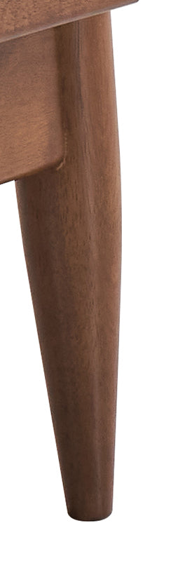 English Elm Alisa Charcoal Fabric Accent Chair with Brown Wood Finish, Removable Cushion, Foam Seat Comfort B2726S00384