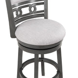 English Elm Jaisyn Grey Bar Stool With Flared Legs