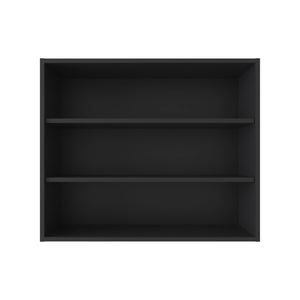 English Elm Wall Smokey Gray Shelf with Door and 3 Shelves for Bar or Living Space — Compact, Durable, Stylish Black 37.01 L x 30.71 W x 3.54 H B097P250902