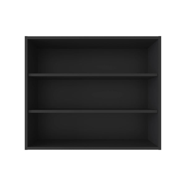 English Elm Wall Smokey Gray Shelf with Door and 3 Shelves for Bar or Living Space — Compact, Durable, Stylish Black 37.01 L x 30.71 W x 3.54 H B097P250902
